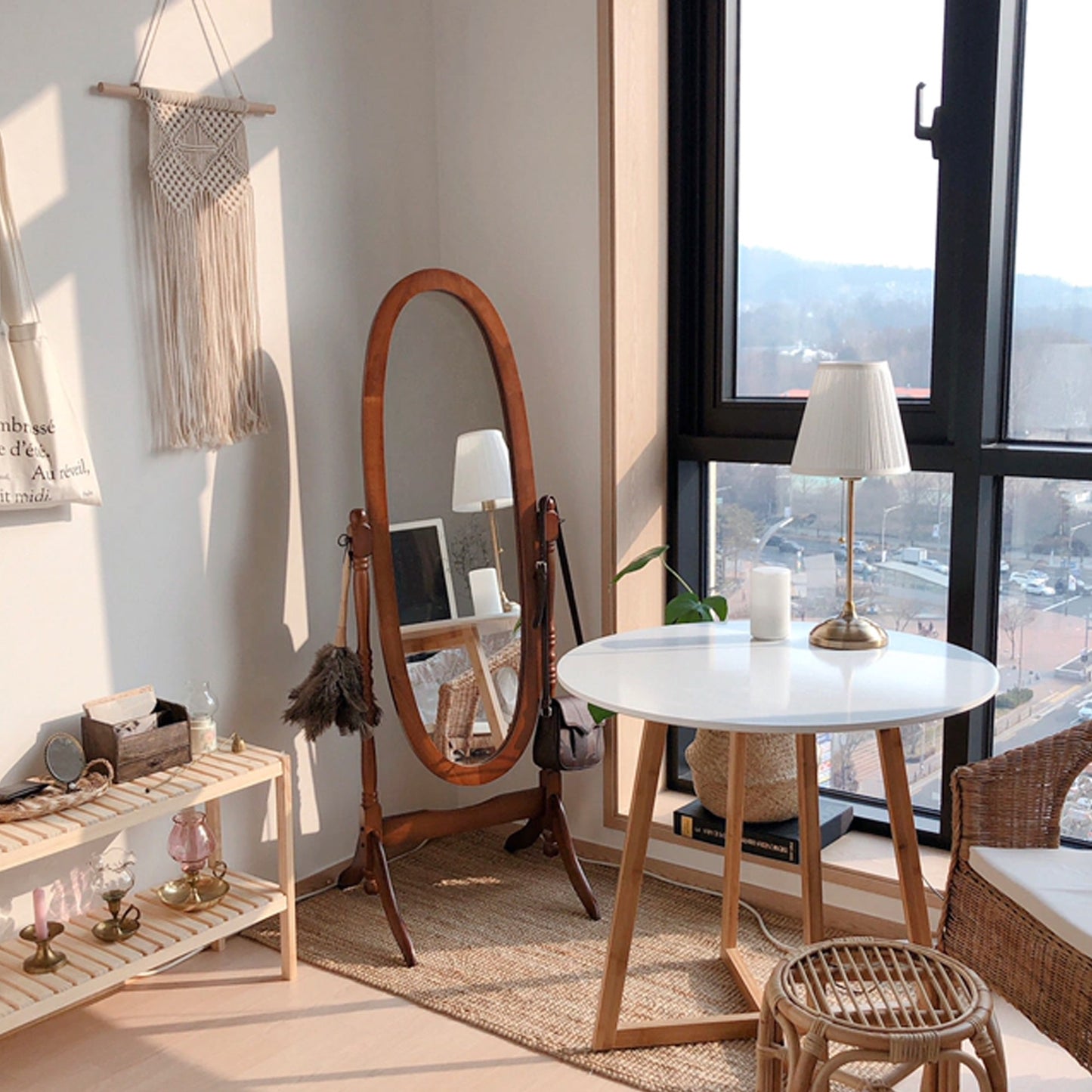 Ashley Wooden Free Standing Floor Mirror