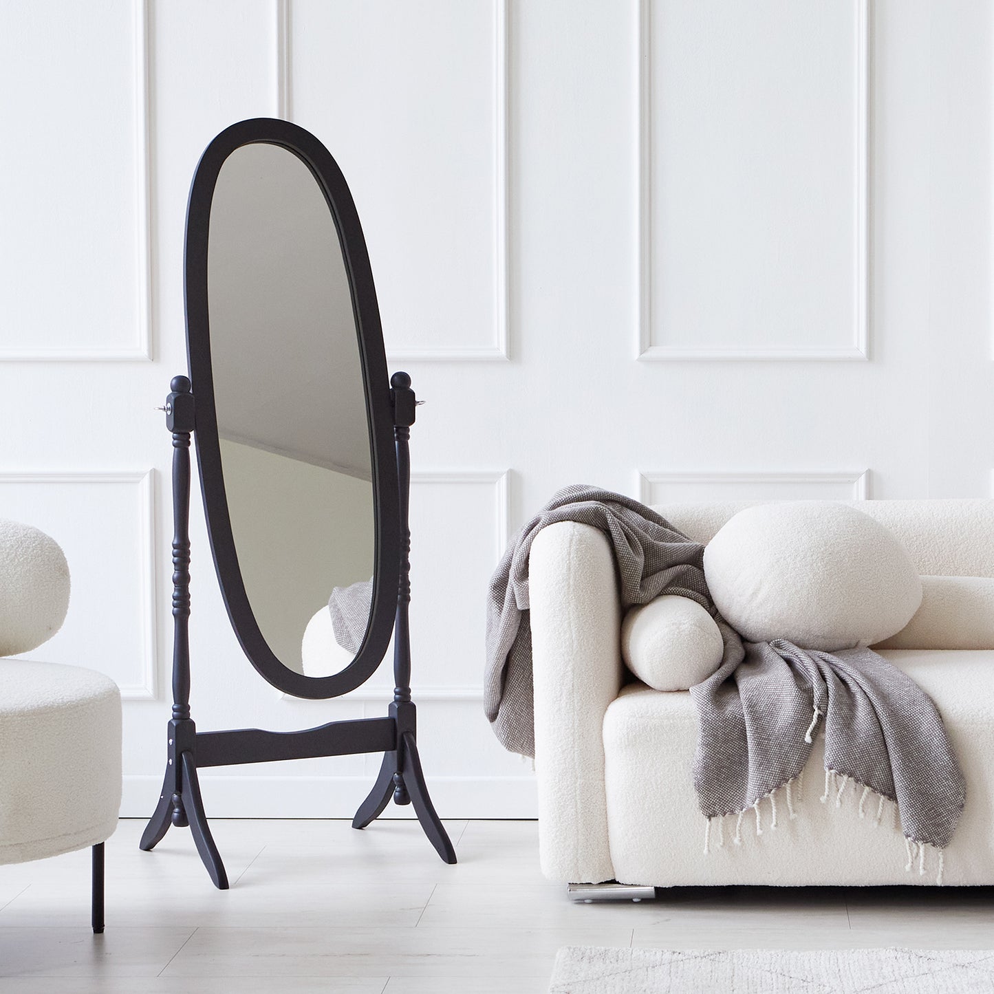 Ashley Wooden Free Standing Floor Mirror
