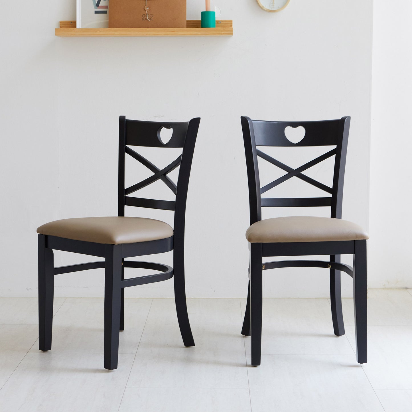 Heart Dining Chairs Set of 2